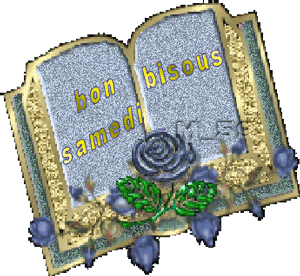 Gif animé Bon samedi livre